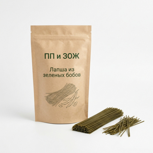 Лапша из зеленых бобов