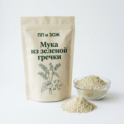 Мука из зеленой гречки