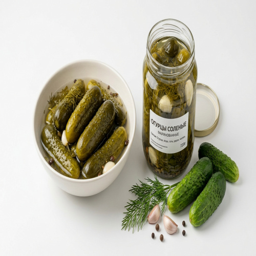 Огурцы соленые (маринованные) 