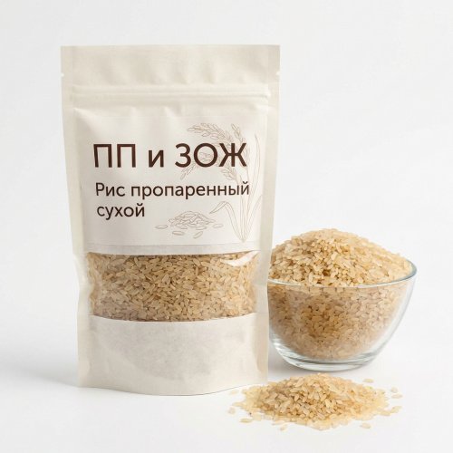 Рис пропаренный сухой